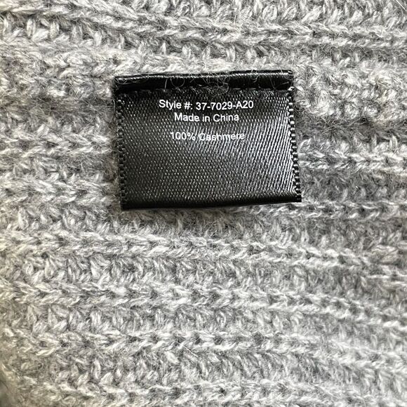 NWOT Jenni Kayne Sweater Womens Large Gray Pure Cashmere Fisherman Crewneck Knit - Picture 5 of 8